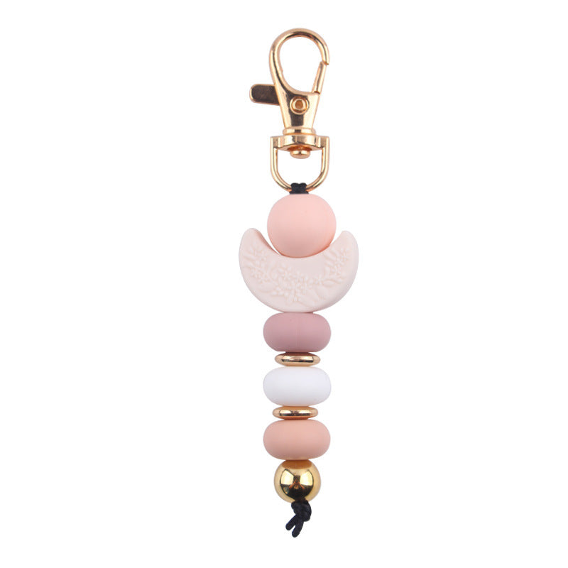 Wholesale Cartoon Moon Love Silicone Bead Key Bin